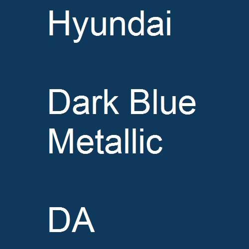 Hyundai, Dark Blue Metallic, DA.